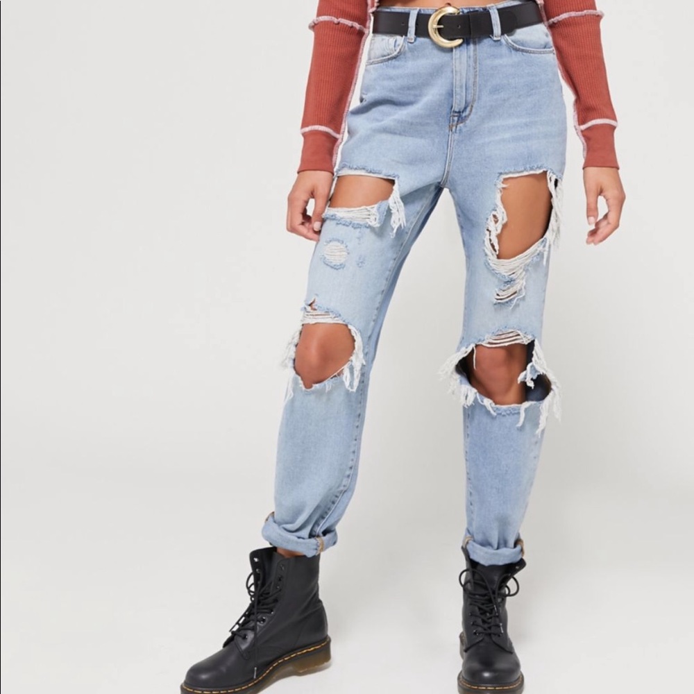 BDG Distressed Mom Jeans